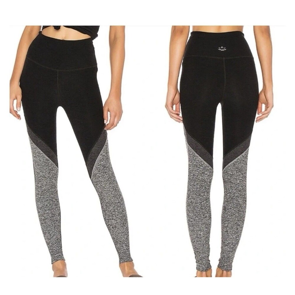 Womens Beyond Yoga Tri-Panel Spacedye High Rise Leggings Size Small